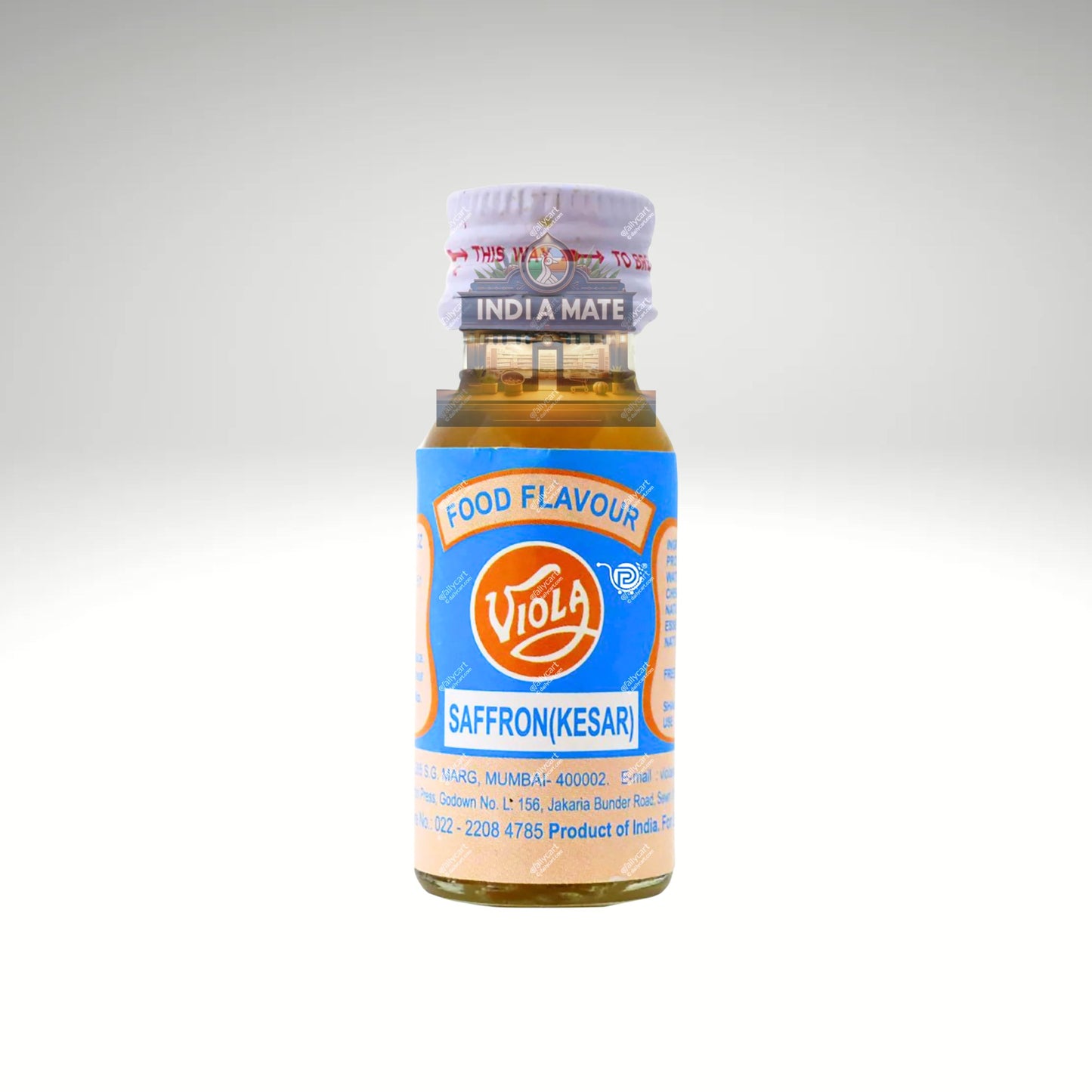 Viola Food Flavour Saffron Kesar Essence – premium saffron flavor for desserts, drinks, and baked goods.