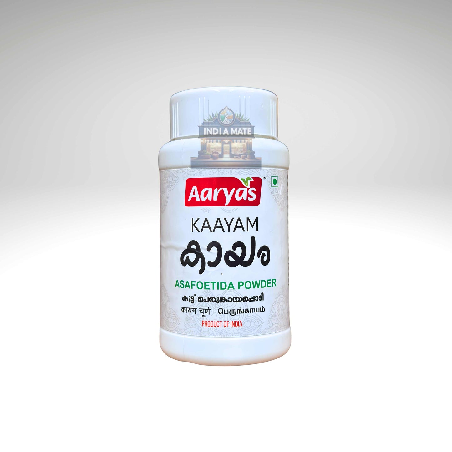Aaryas Asafoetida/Hing Powder – Fine, high-quality Indian spice for curries, dals, and pickles.