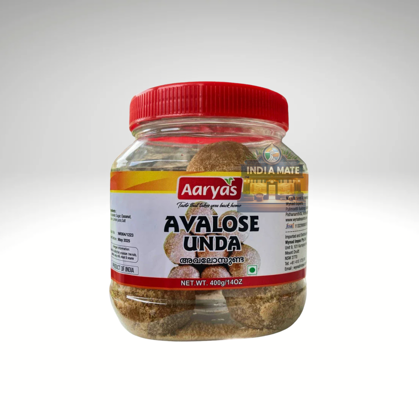 Aaryas Avalose Unda traditional Kerala sweet rice flour coconut jaggery balls