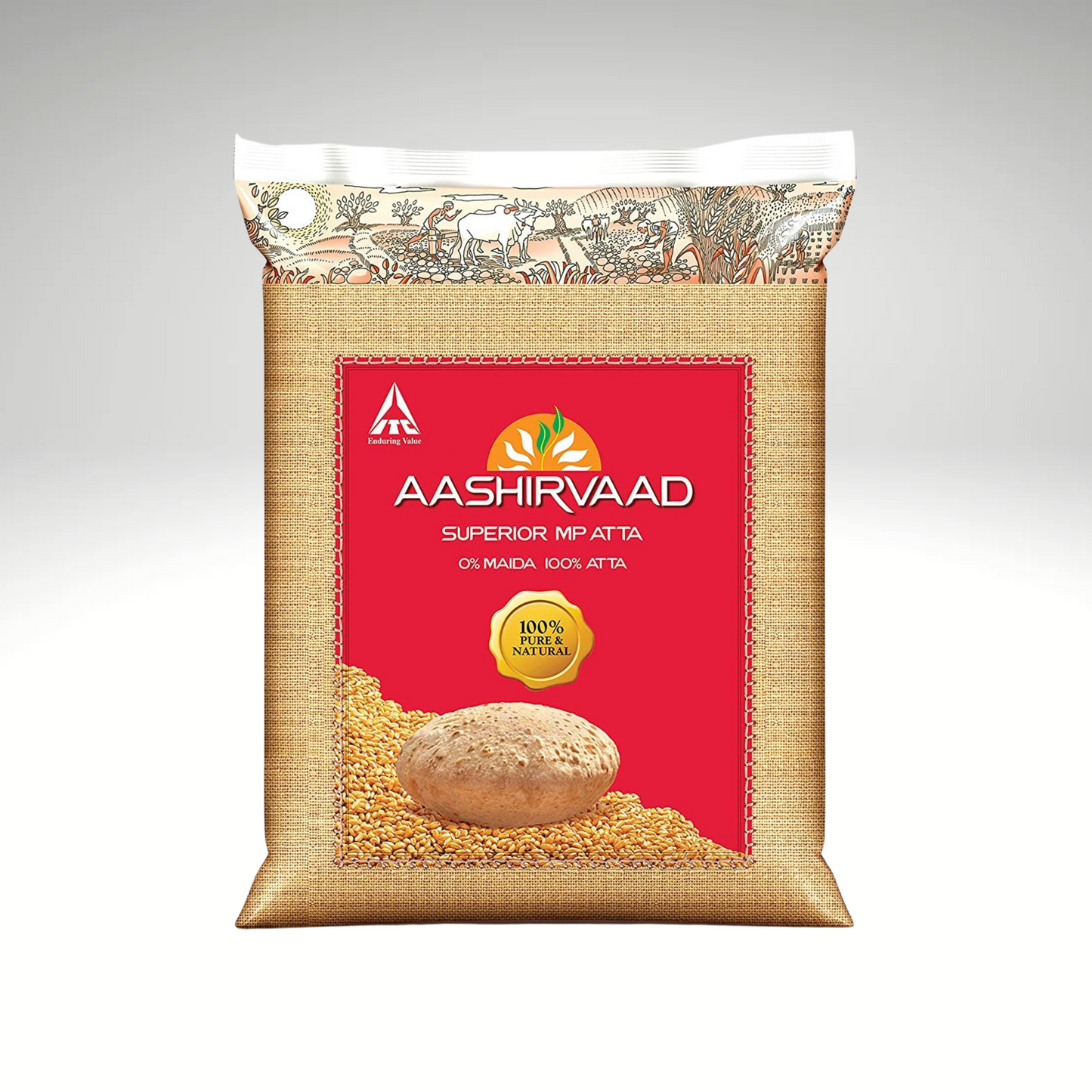 aashirvaad atta is a wheat flour popularly made for Indian chapathis or chapatti.