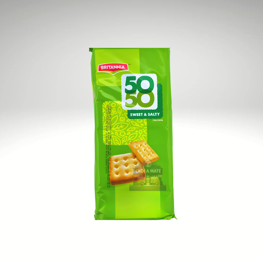 Britannia 50-50 Biscuits – Sweet and salty crispy biscuits by Britannia