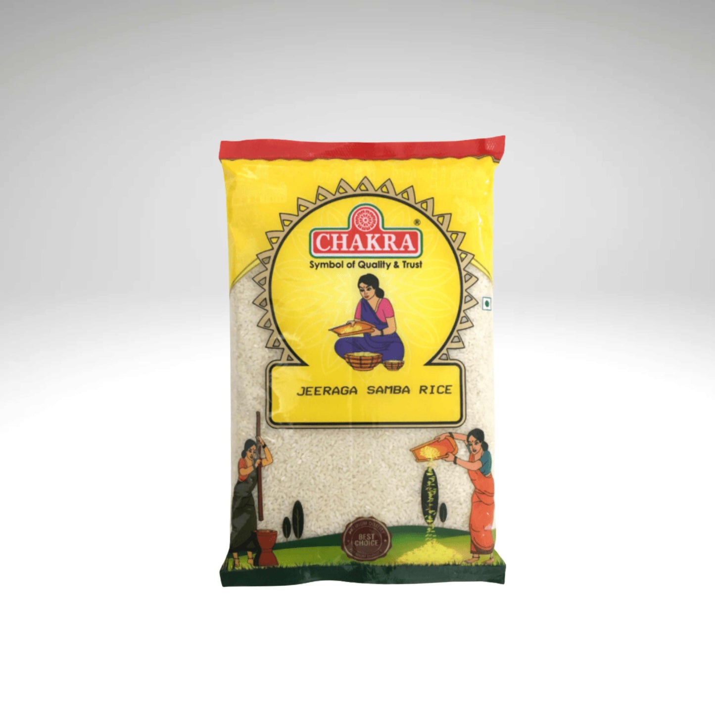 Chakra Jeera Samba Rice (Jeerakasala) – Premium aromatic short-grain rice available at IndiaMate.