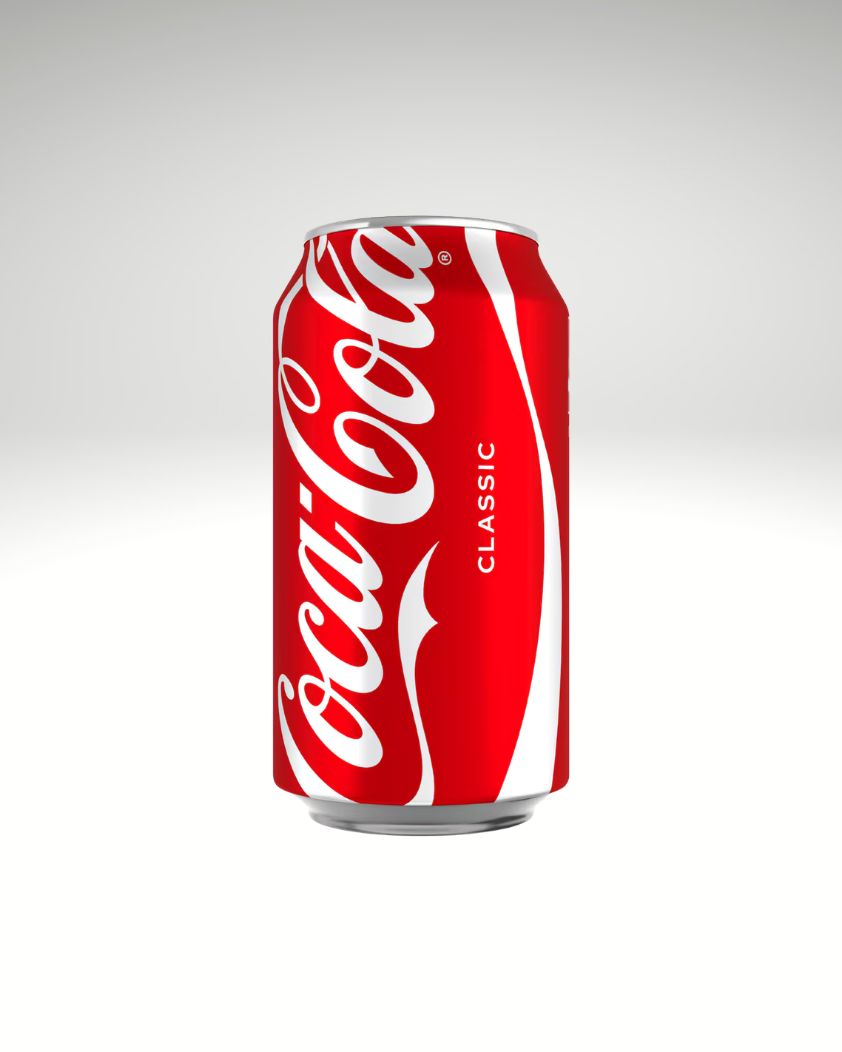 Coca-Cola Classic Soft Drink 375mL Can Refreshing Carbonated Cola Beverage.