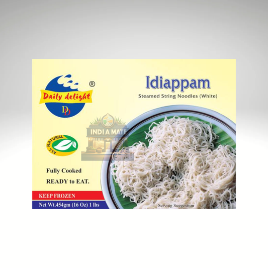 Daily Delight Idiyappam – frozen Kerala rice string hoppers ready to steam.
