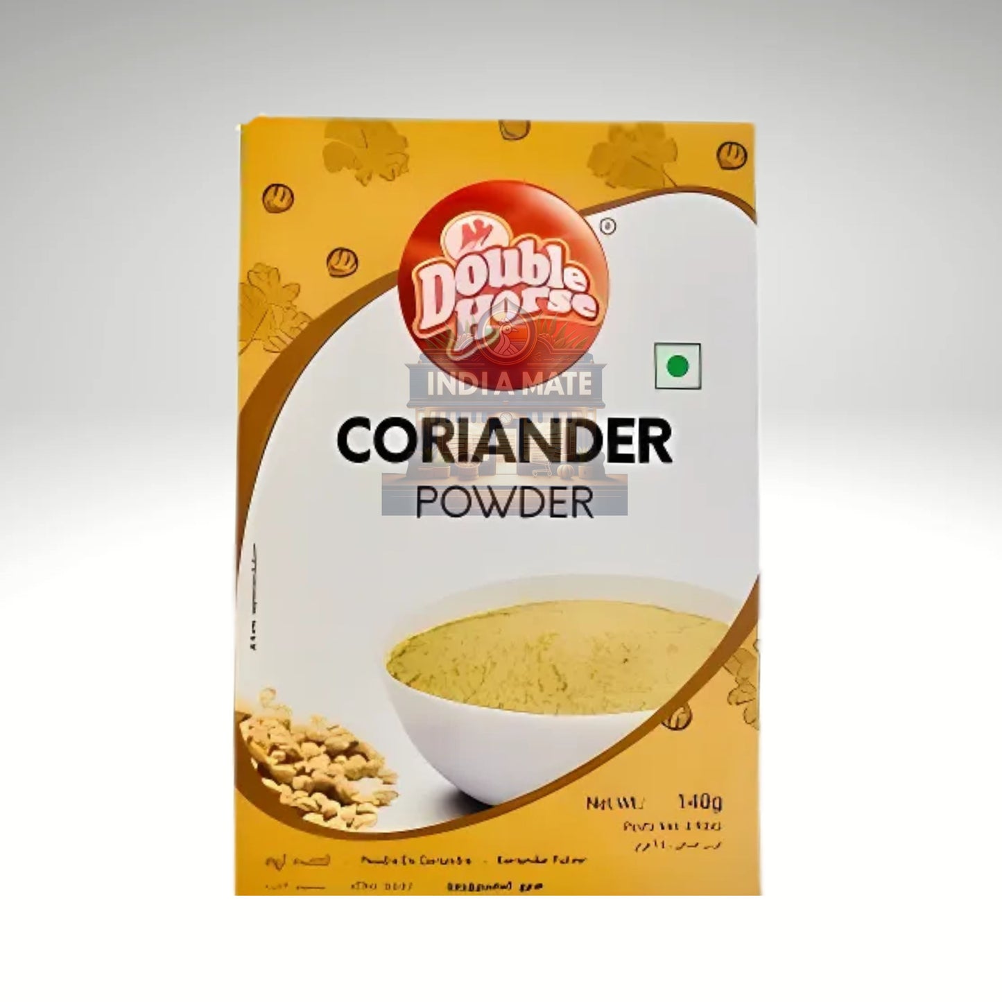 Double Horse coriander powder packaging on a white background