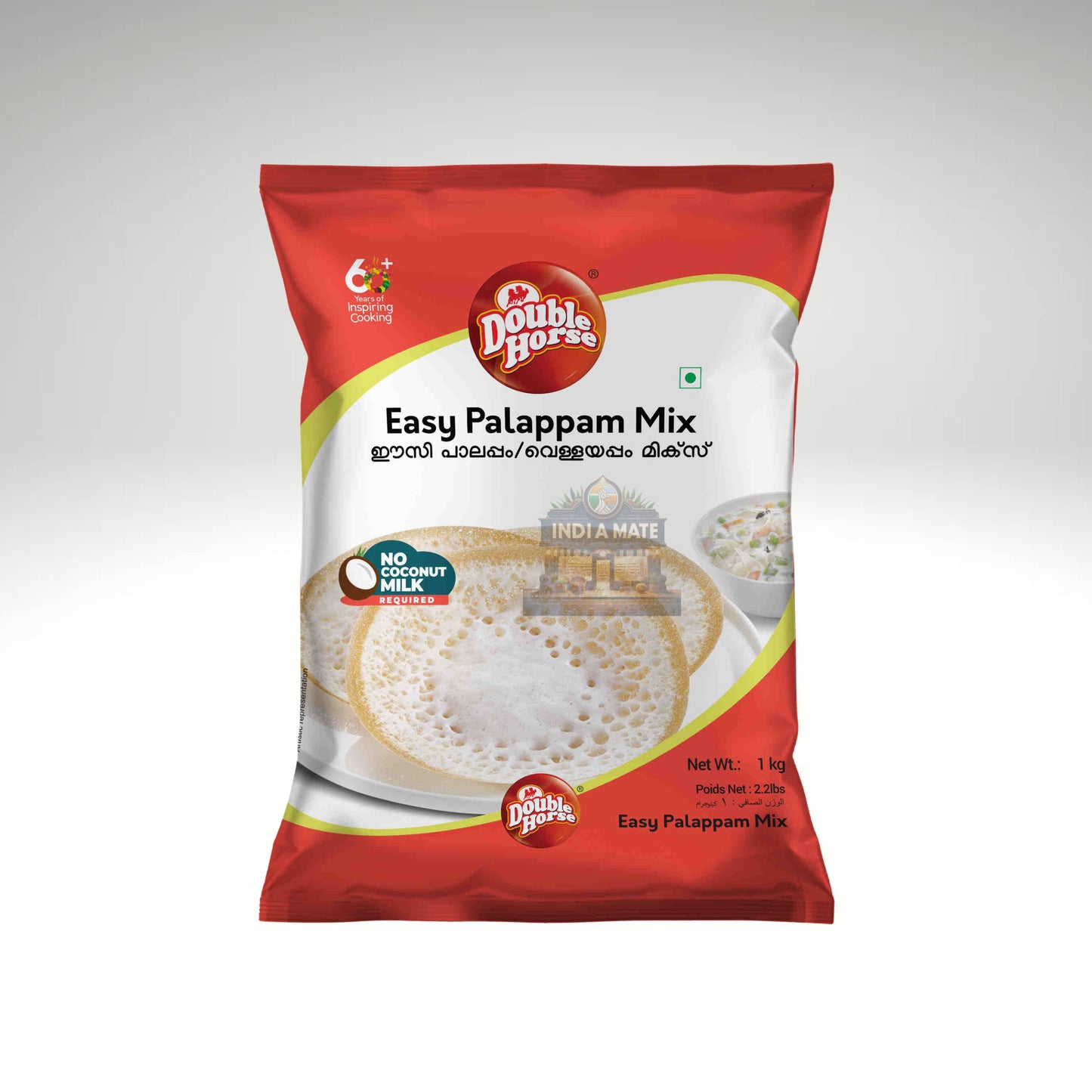 Red package of Double Horse Easy Palappam Mix on a white background