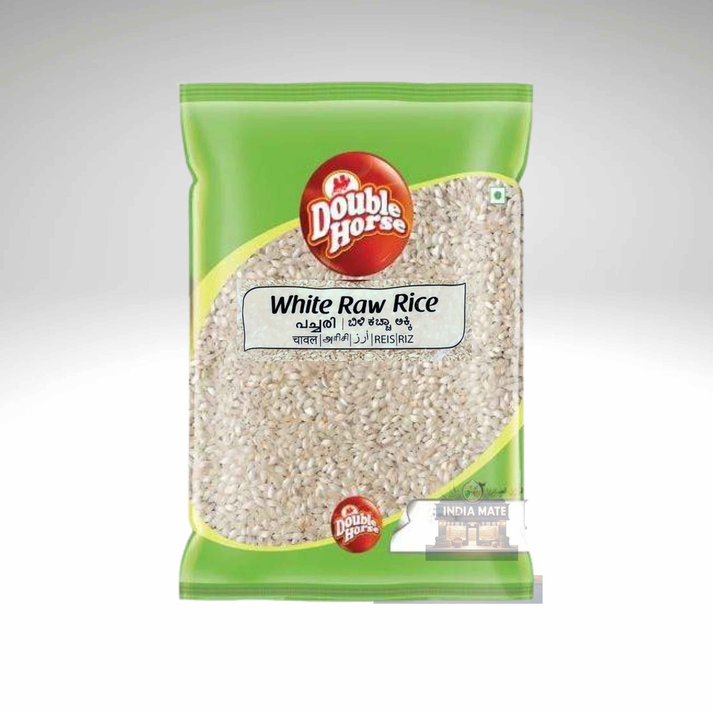 Double Horse White Raw Rice - Premium quality white raw rice for everyday meals, available at IndiaMate.