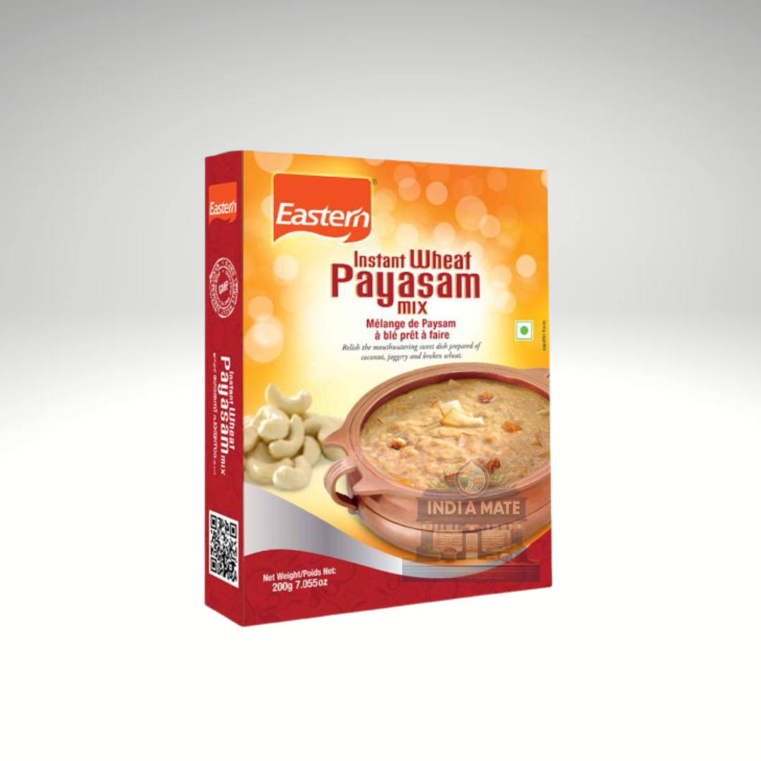 Box of Eastern Instant Wheat Payasam mix on a white background