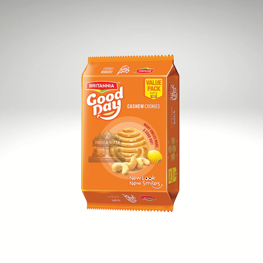 Britannia Good Day Cashew Cookies – crunchy cookies with real cashew nuts.