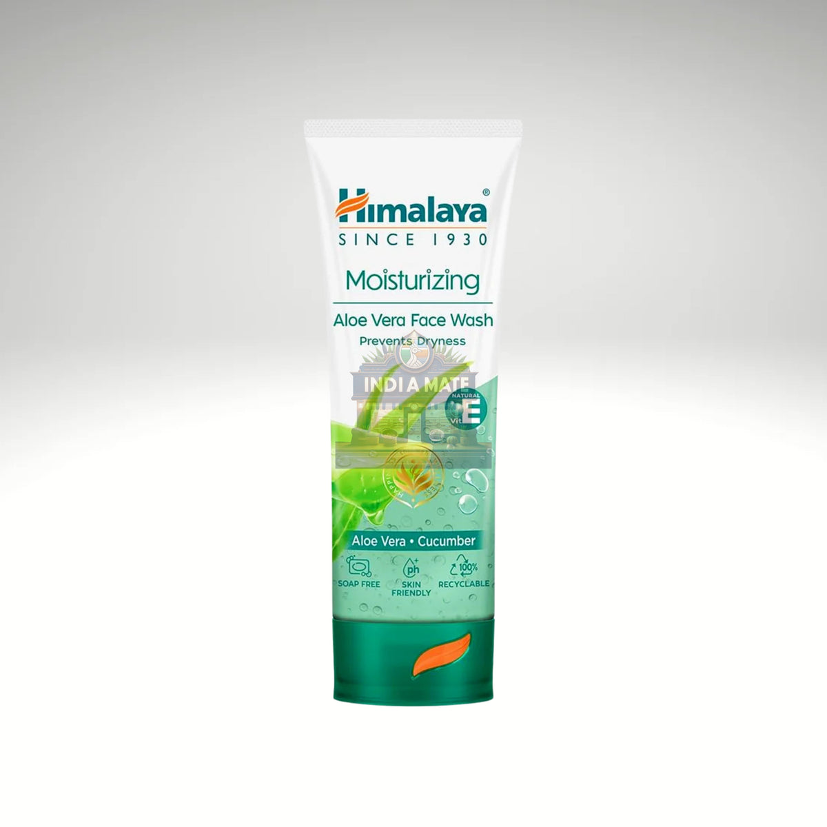 Himalaya Aloe Vera Face Wash tube on a white background