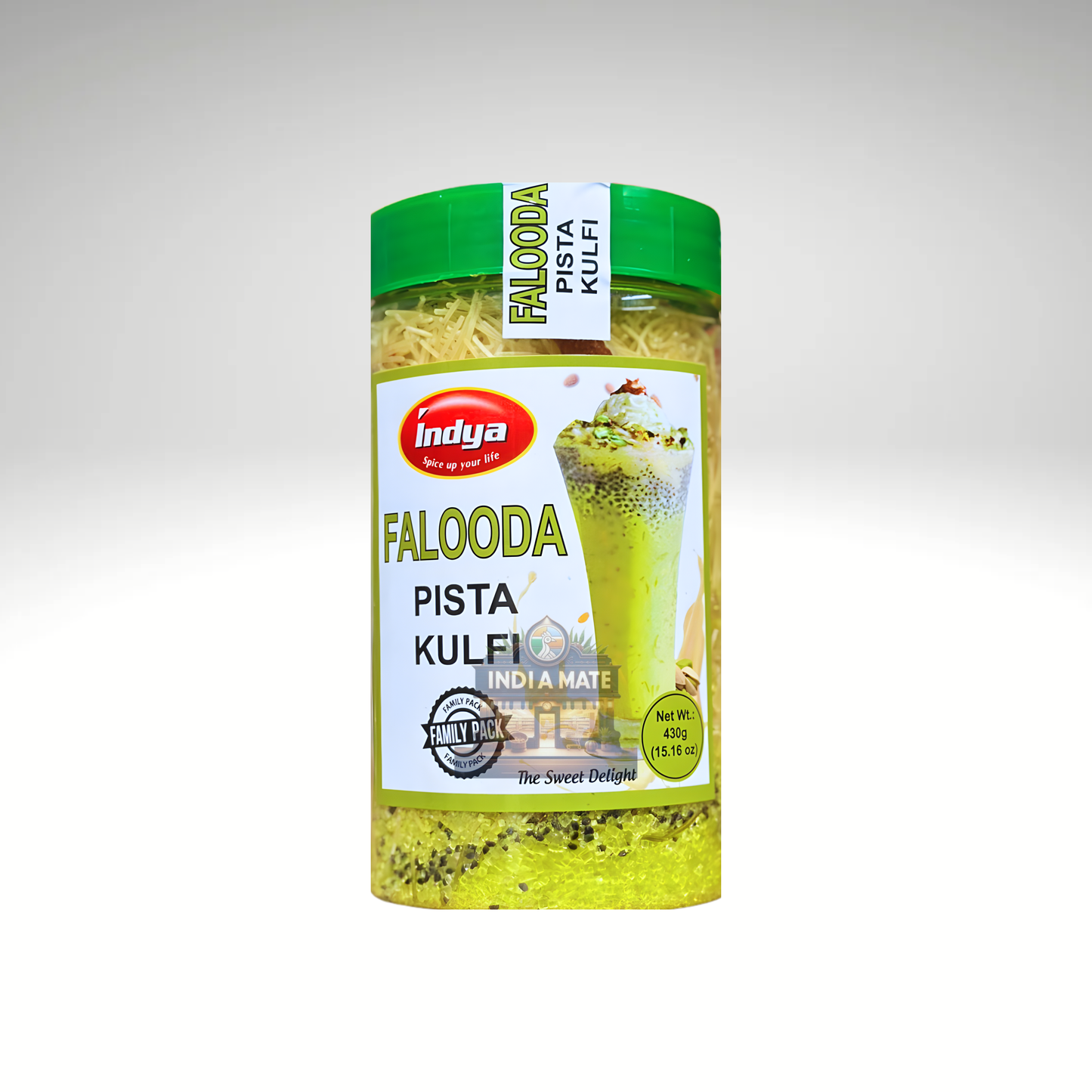 Indya Falooda Mix – Pista Kulfi Flavour dessert mix.