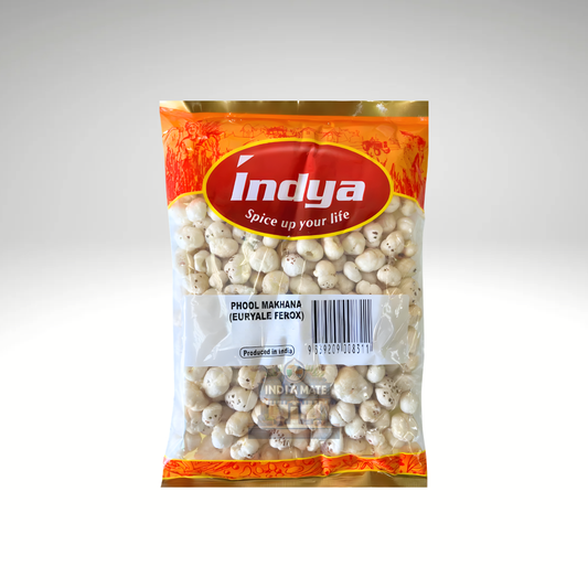Indya Phool Makhana – healthy roasted fox nuts snack.