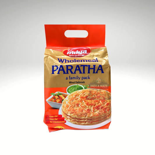 Indya Wholemeal Paratha – Soft, ready-to-cook whole wheat flatbread