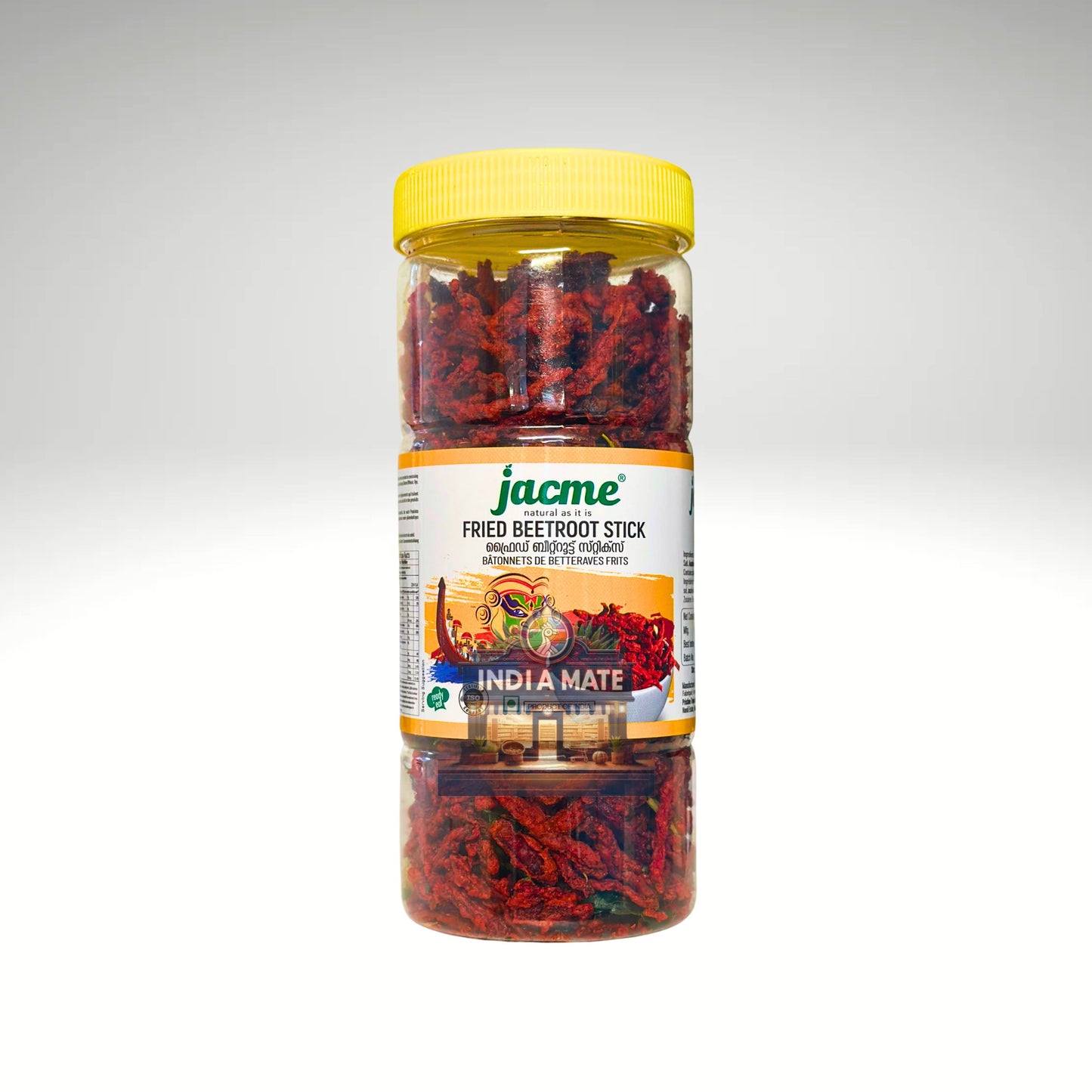 Jacme Fried Beetroot Stick – Crispy, deep-fried beetroot snack with natural flavour, available at IndiaMate.