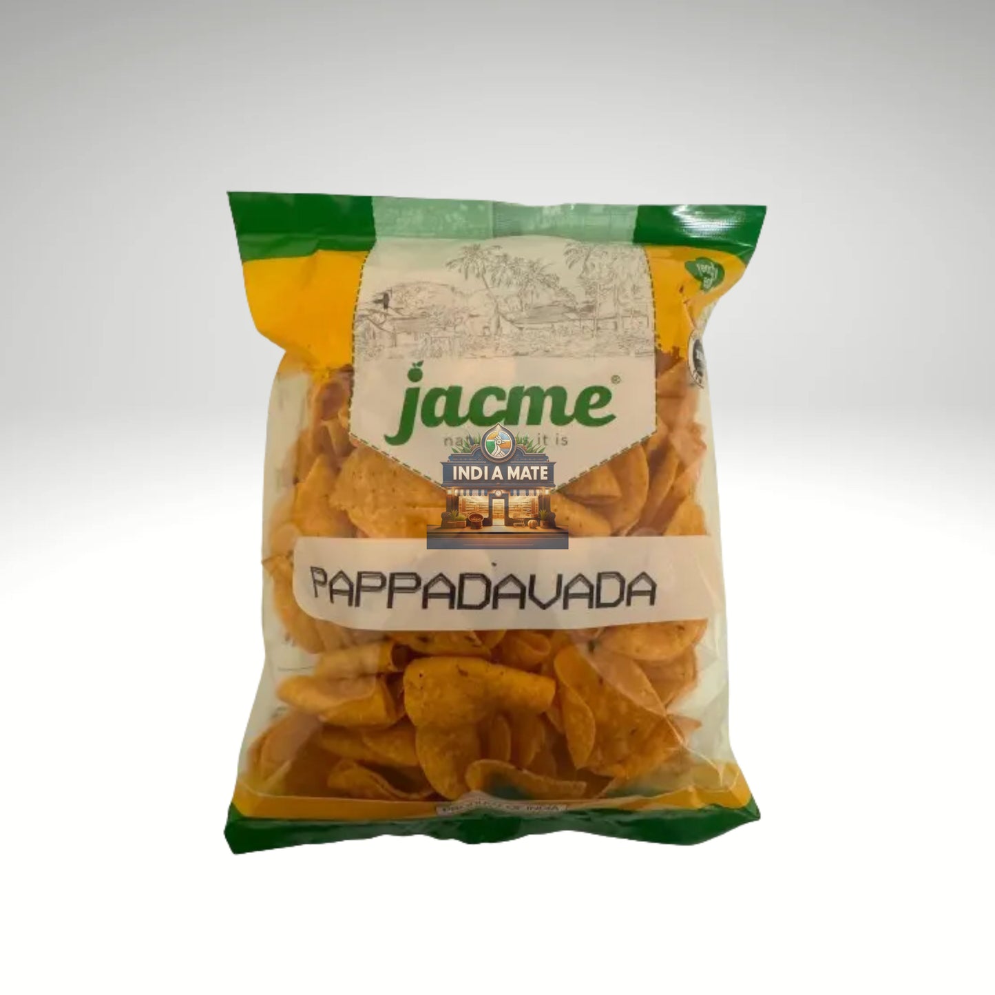 Jacme Pappadavada – crispy pappadam fritters coated in gram flour batter, traditional South Indian snack