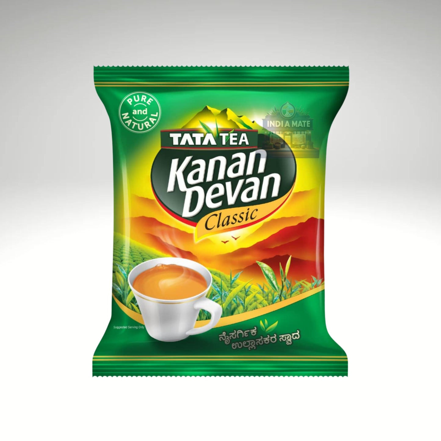 Kanan Devan Tata Tea package on a white background