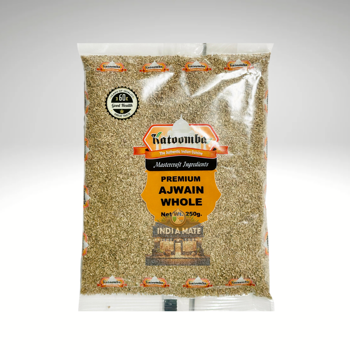 Katoomba Premium Ajwain Whole packaging on a white background