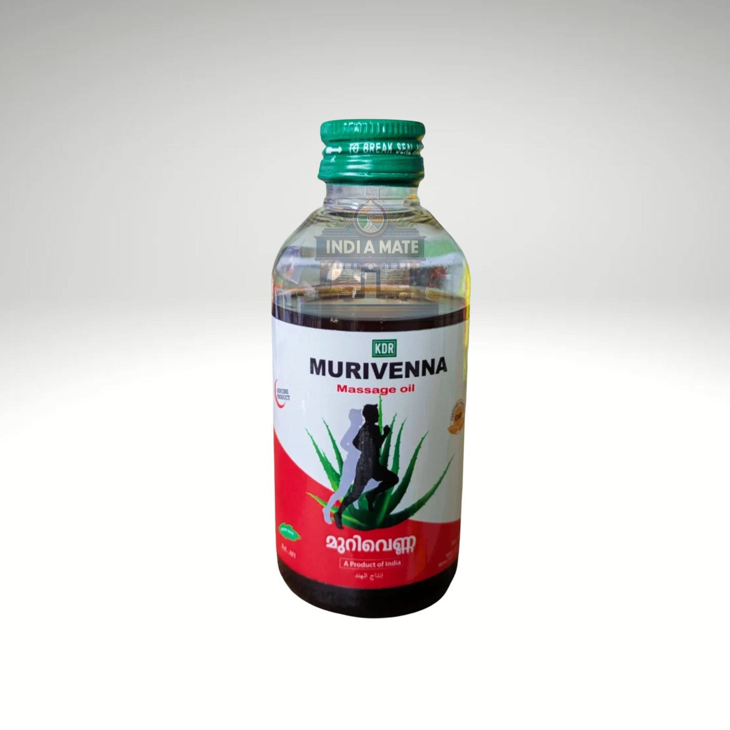 Murivenna massage oil bottle with a white background