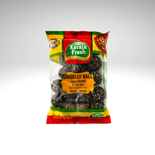 Kerala Fresh Black Sesame Balls (Ellunda) – Traditional Kerala sweet made with sesame and jaggery.