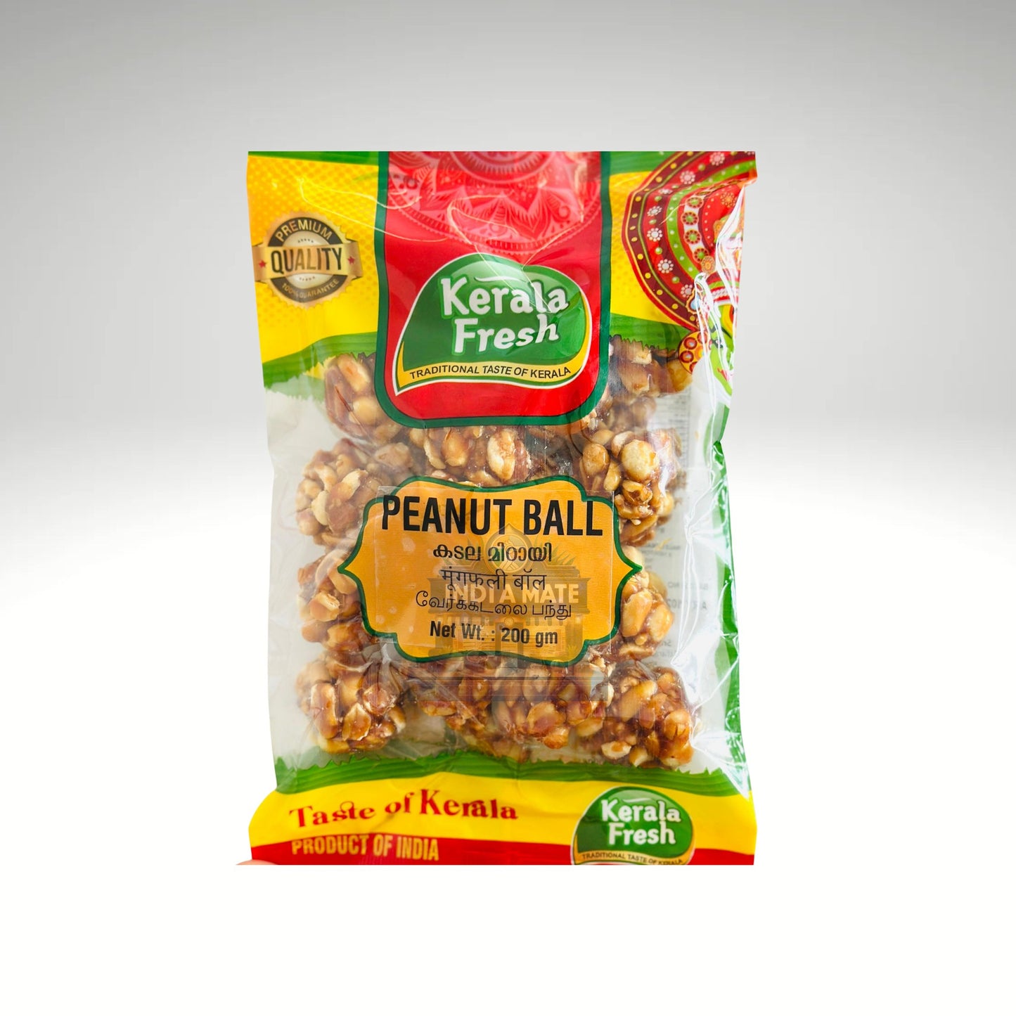 Packaged Kerala Fresh Peanut Ball on a white background