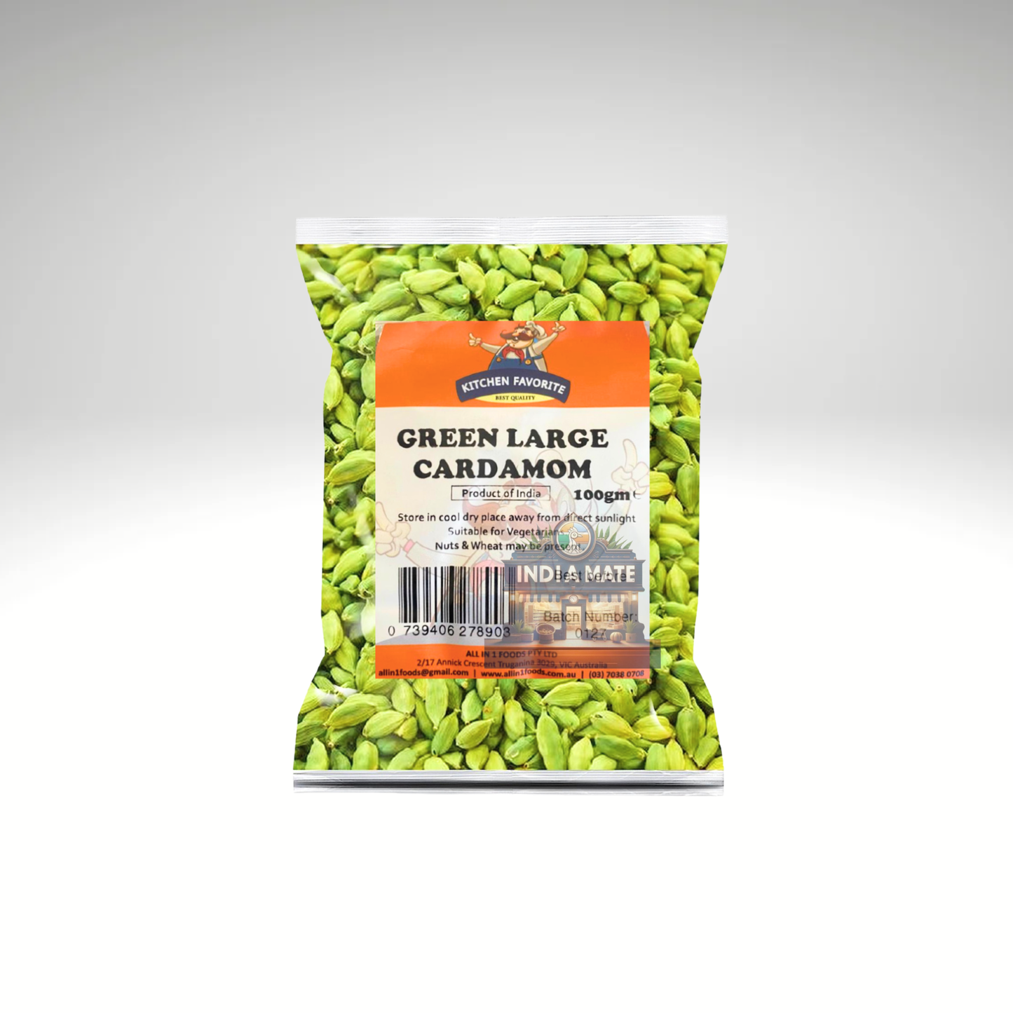 Kitchen Favourite Green Cardamom – aromatic whole green cardamom pods for cooking and tea.