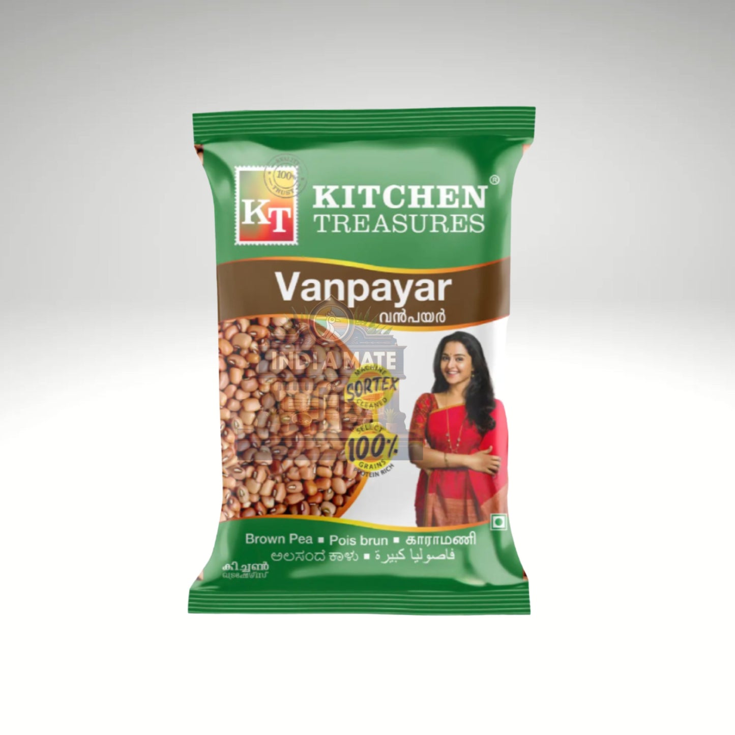 Kitchen Treasures Vanpayar package with a woman on the label against a white background