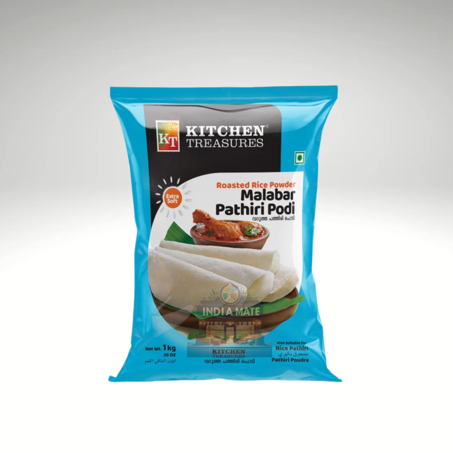 Kitchen Treasures Malabar Pathiri Podi packaging on a white background