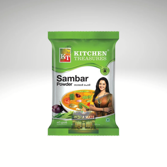 Kitchen Treasures Sambar Powder authentic South Indian spice blend for sambar.