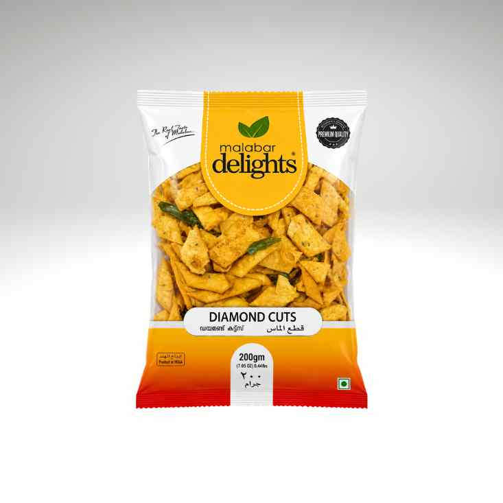 Malabar Delights Diamond Cuts Crispy Kerala Snack.