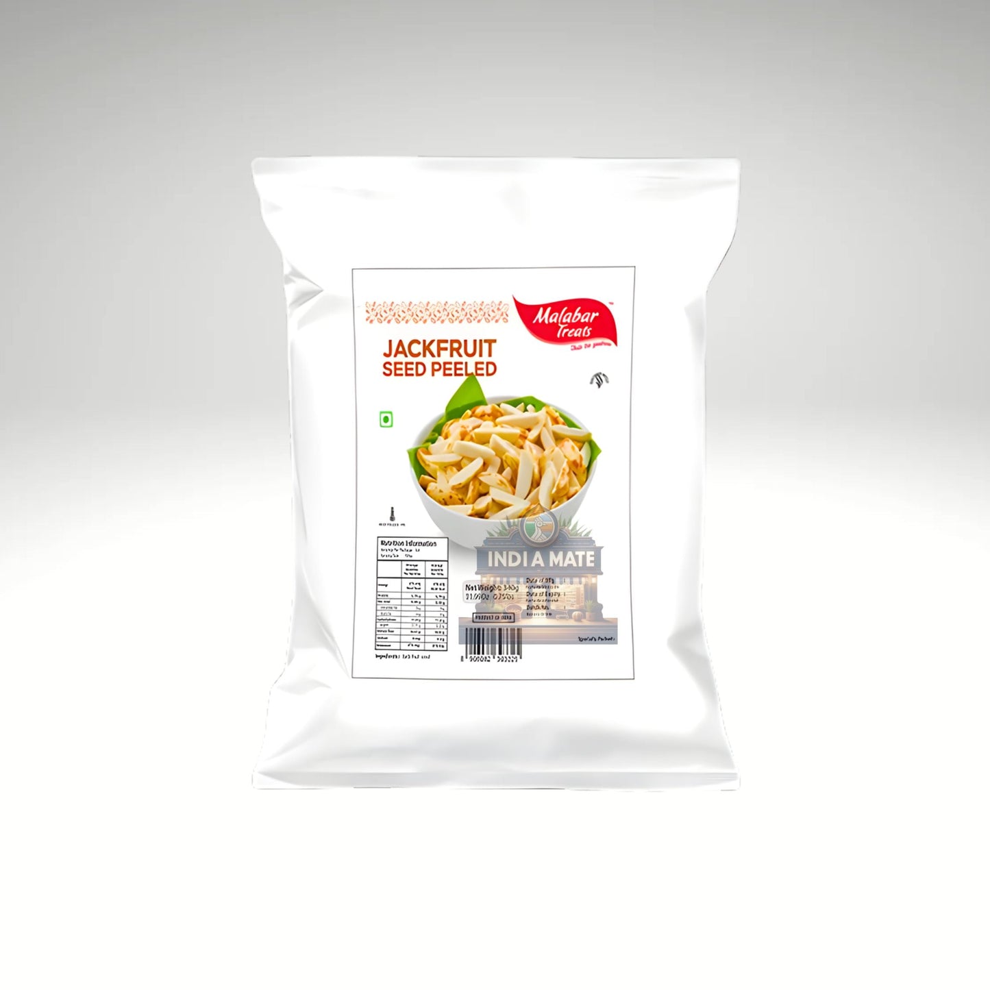 Malabar Treats Jackfruit Seed Peeled Sliced (Kathal ke Beej) β ready-to-cook peeled jackfruit seeds. Sold by IndiaMate.