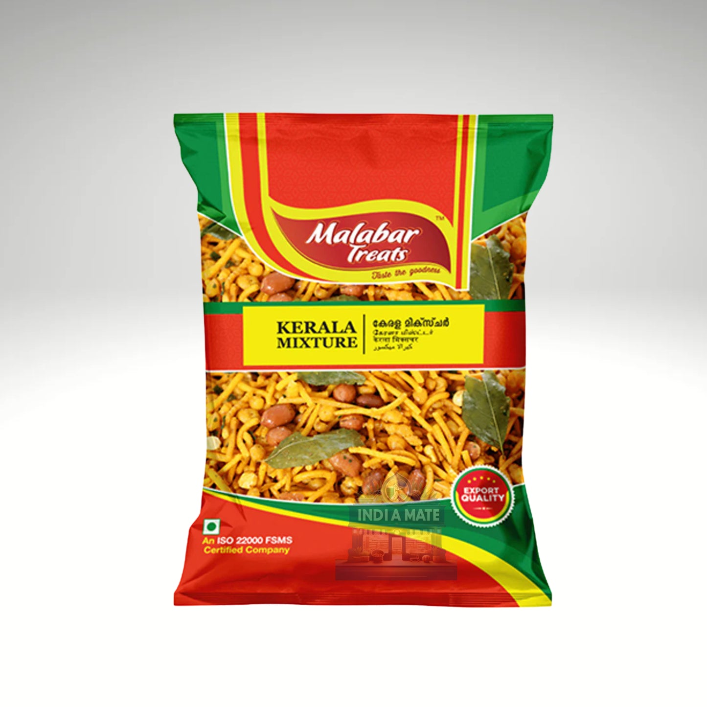 Packaged food product with 'Malabar Treats' branding on a white background