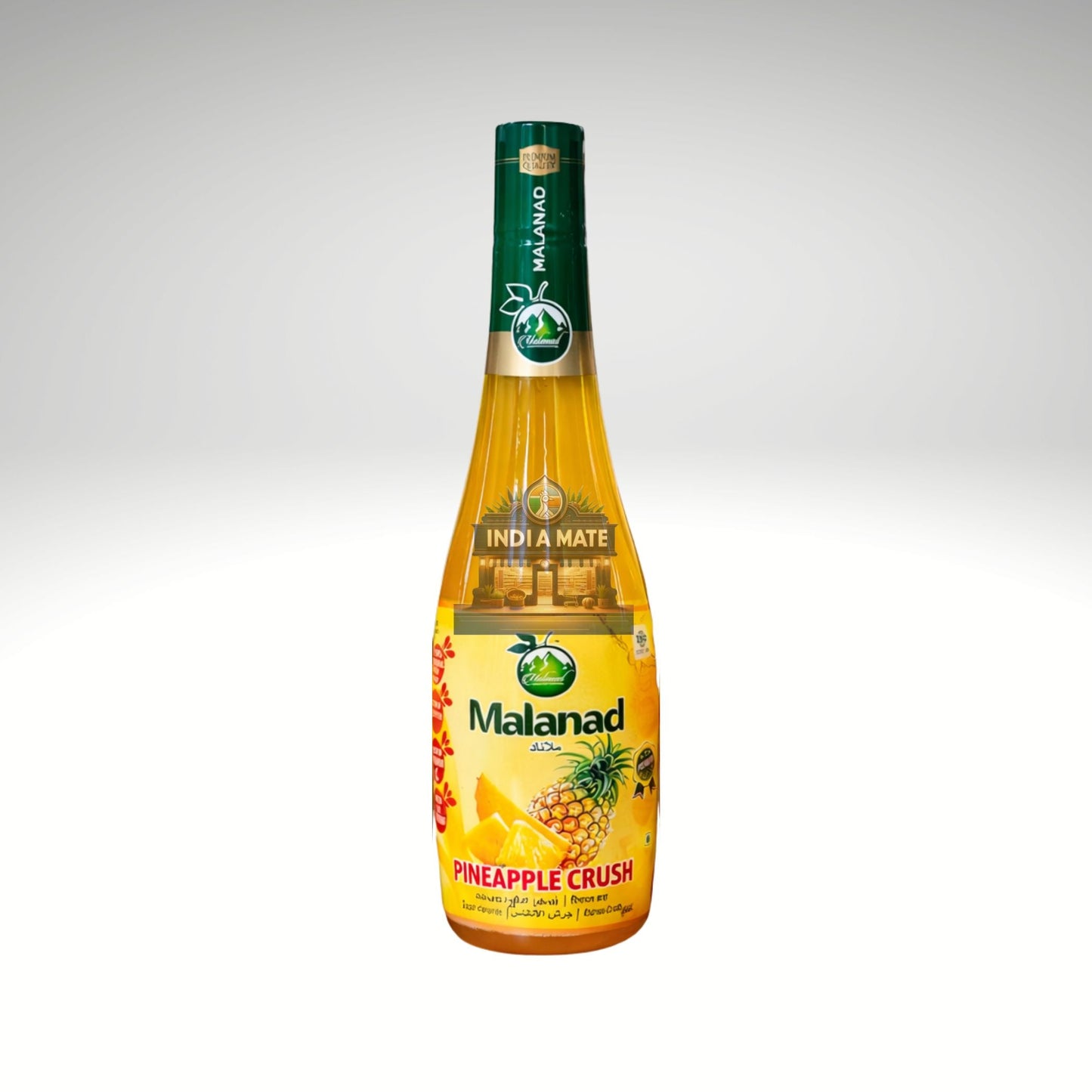 Malanad pineapple crush drink mix refreshing tropical pineapple beverage.
