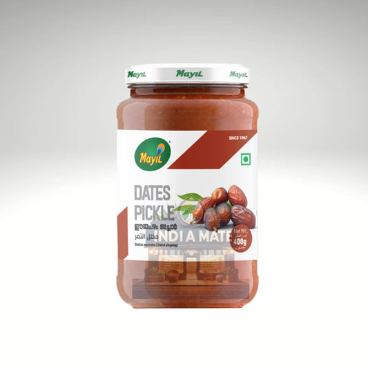 Mayil Dates Pickle jar – Kerala-style sweet and spicy dates achar