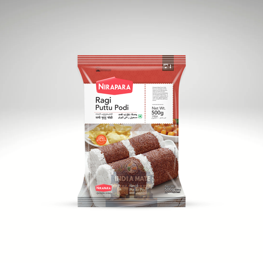 Nirapara Ragi Puttu Powder – Healthy finger millet powder for traditional puttu.
