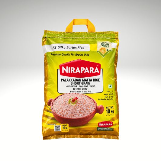 Nirapara Short Grain Matta Rice Traditional Kerala Red Rice.