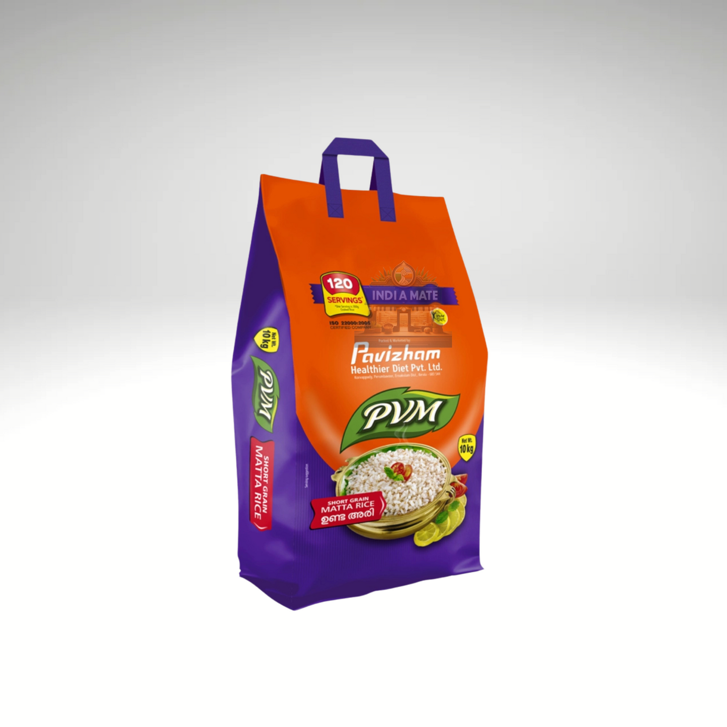 Pavizham Short Grain Matta Rice β premium quality red parboiled rice, ideal for traditional Kerala dishes.