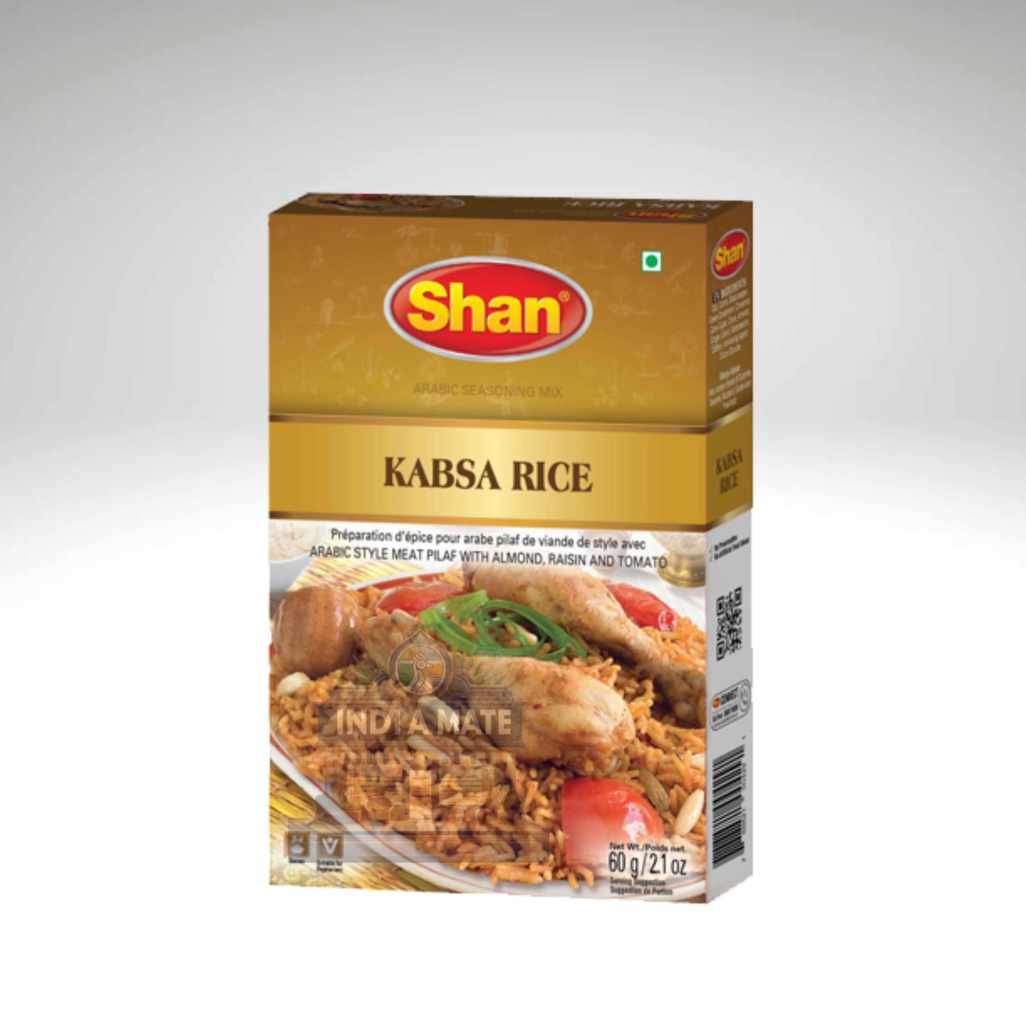 Shan Kabsa Rice packaging on a white background