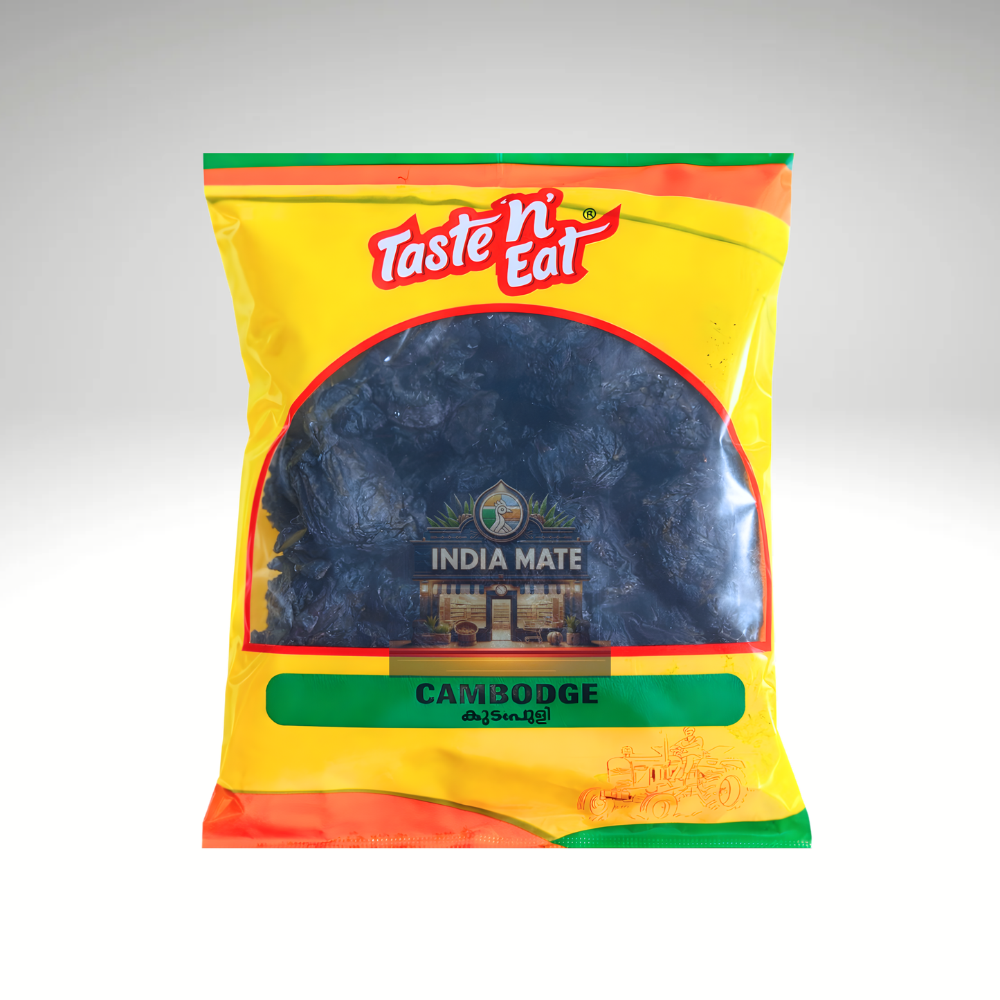 Packaged product with 'Taste n' Eat' branding on a gray background