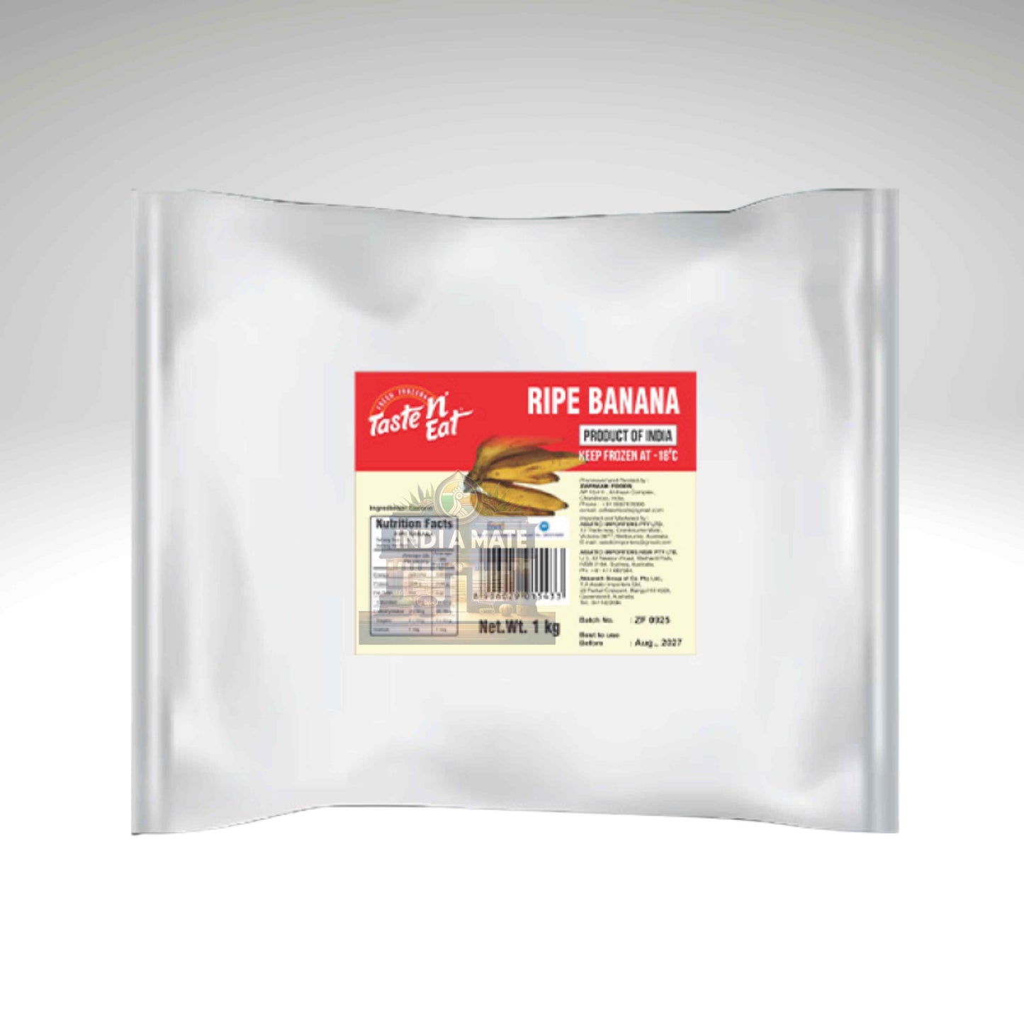 Taste N Eat Ripe Banana Plantain Ethakkaya sweet Kerala ripe plantain pack