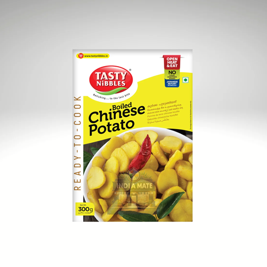Tasty Nibbles Boiled Chinese Potato (കൂർക്ക) – Ready-to-cook Kerala-style boiled Chinese potato.