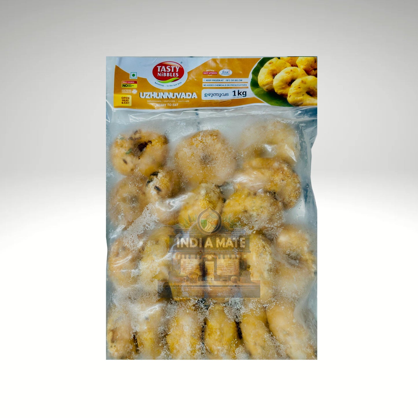 Packaged food item with visible branding on a white background