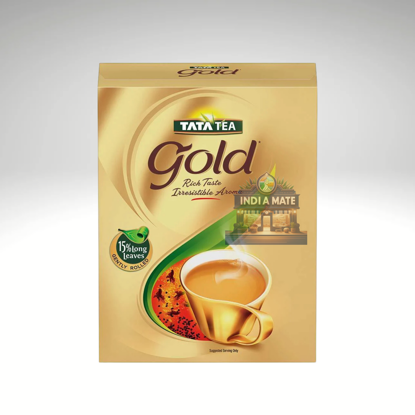 Tata Tea Gold tea package on a white background