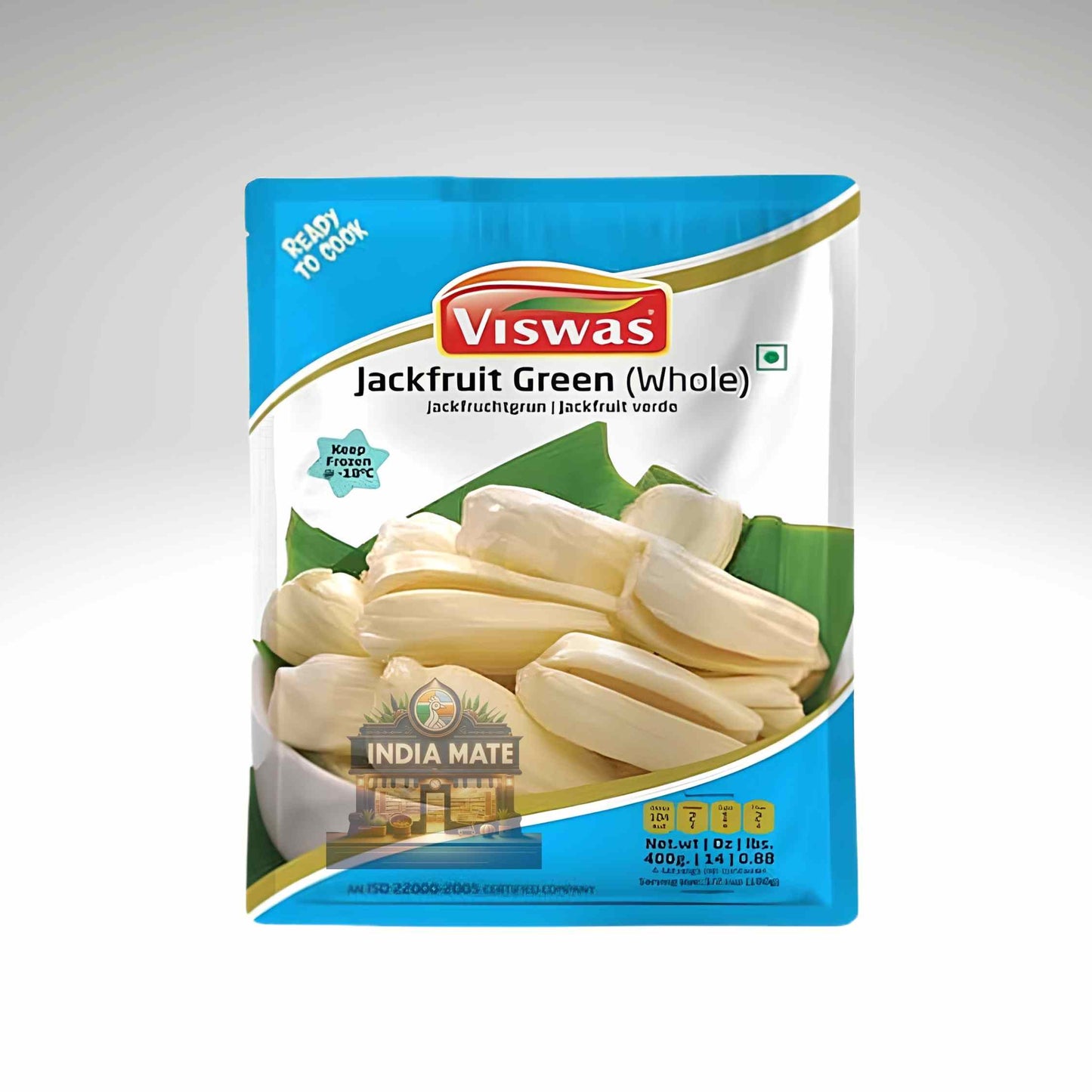 Viswas Jackfruit Green package on a white background