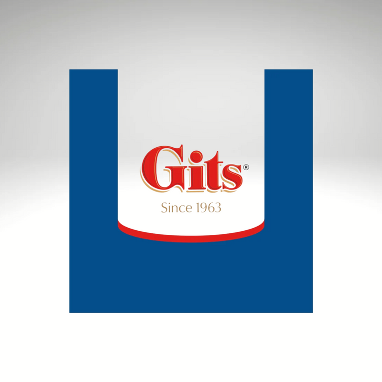 Gits logo - A recognizable emblem representing the Gits brand, known for its convenient and authentic Indian food products.