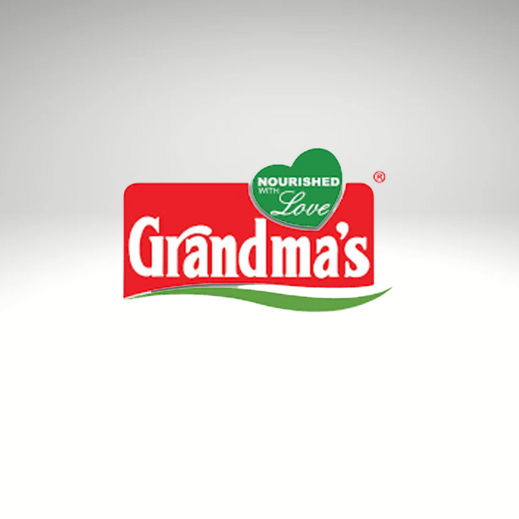 Grandma's Food logo showcasing a variety of traditional homemade Indian snacks and meals, emphasizing authenticity and wholesome ingredients.