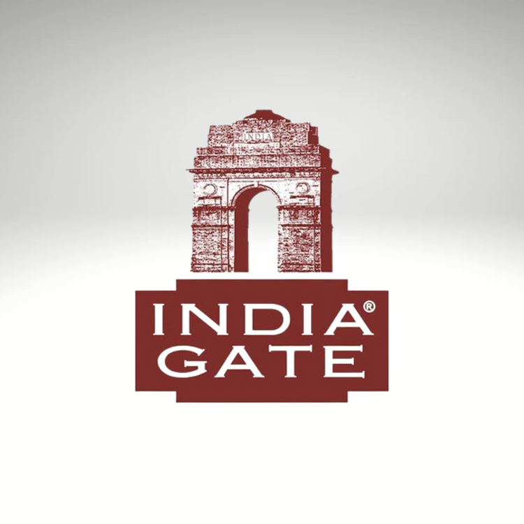 India Gate logo symbolizing premium quality basmati rice and authentic Indian food products.