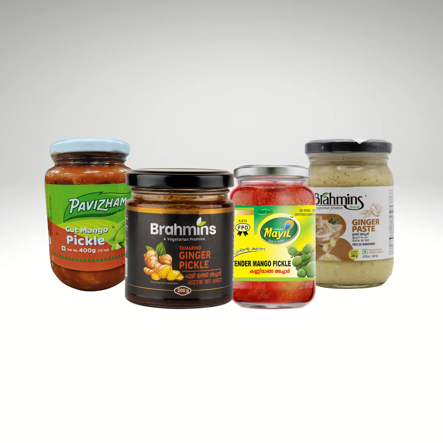Delight in our selection of Indian and South Indian pickles, pastes and papads with bold flavours and Mango and lemon pickles to curry and chutney pastes from brahmins, mayil, pavizham, katoomba etc