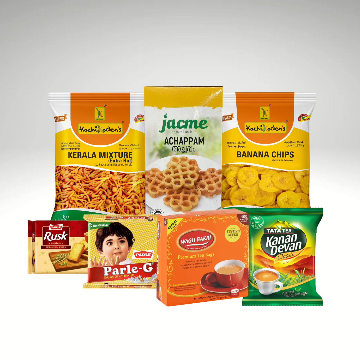 Variety of delicious South Indian snacks, including crispy chips, savory mixes, and traditional treats, perfect for any craving or occasion