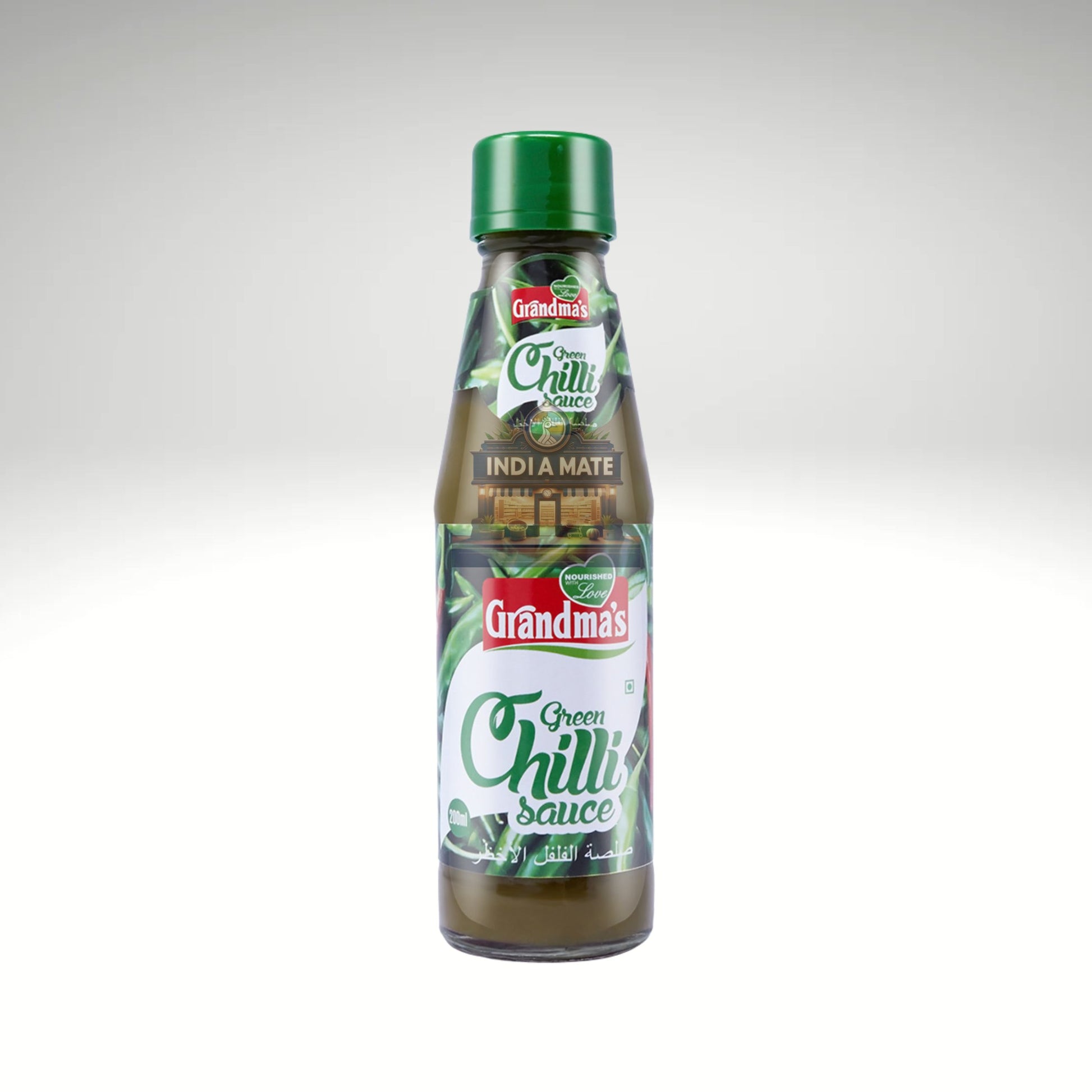 Grandma’s Green Chilli Sauce – spicy tangy sauce made with fresh green chillies and aromatic spices.