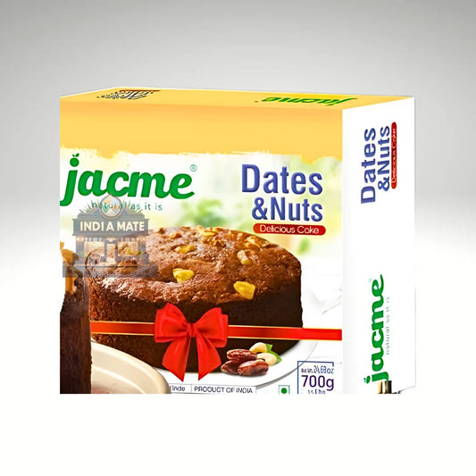 Jacme Dates and Nuts Cake – soft and moist South Indian style cake made with real dates and crunchy nuts.